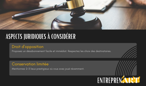 La Présentation - Aspects juridiques à considérer